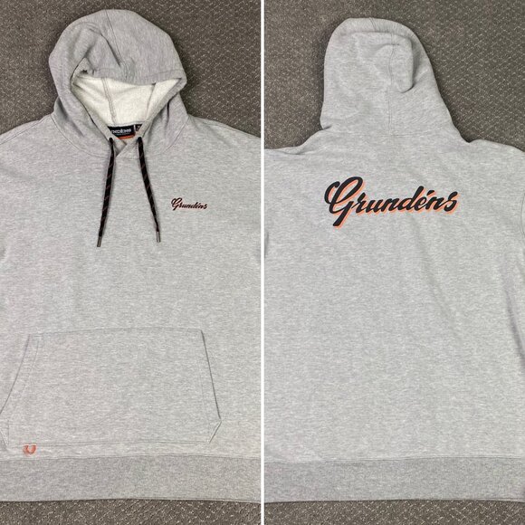 Grundens Hoodie Men's XL Gray Displacement DWR Heavy Duty Warm Water Repellent - Picture 1 of 14